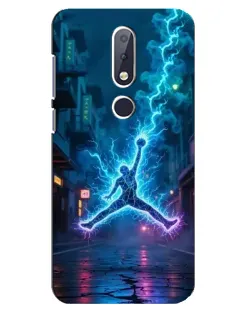 Чехол для Nokia 6.1 Plus с картинкой «Jordan Gold Jumpman»