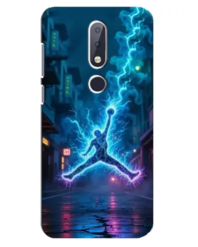 Чехол для Nokia 6.1 Plus с картинкой «Jordan Gold Jumpman»