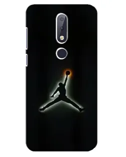 Чехол для Nokia 6.1 Plus с картинкой «Jordan Gradient Logo»