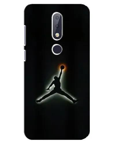Чехол для Nokia 6.1 Plus с картинкой «Jordan Gradient Logo»