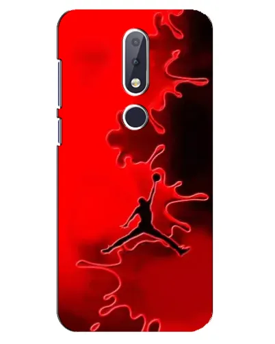 Чехол для Nokia 6.1 Plus с картинкой «Jordan Red Smoke»
