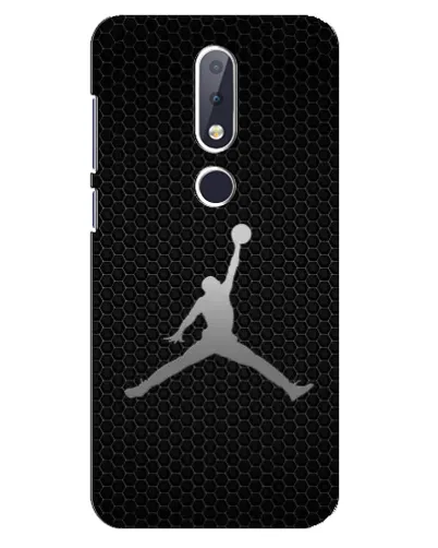 Чехол для Nokia 6.1 Plus с картинкой «Jordan Dark Carbon»