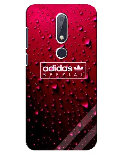 Чехол для Nokia 6.1 Plus с картинкой «Adidas Gold Marble»
