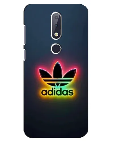 Чехол для Nokia 6.1 Plus с картинкой «Неоновый Adidas»