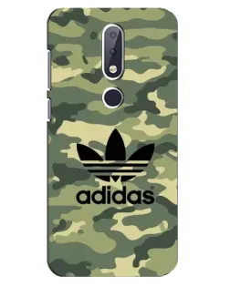 Чехол для Nokia 6.1 Plus с картинкой «Милитари стиль Adidas» Чехол для Nokia 6.1 Plus с картинкой «Милитари стиль Adidas»