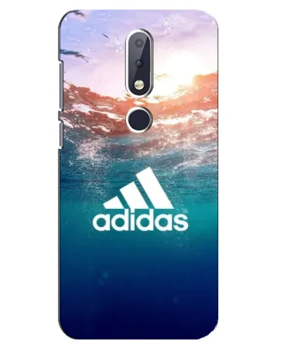 Чехол для Nokia 6.1 Plus с картинкой «Океанская глубина адидас»