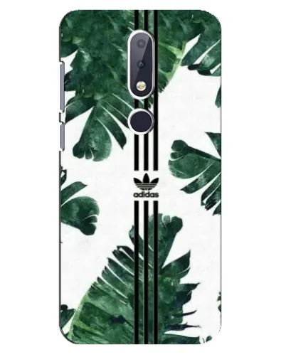 Чехол для Nokia 6.1 Plus с картинкой «Пальмовые листья адидас»