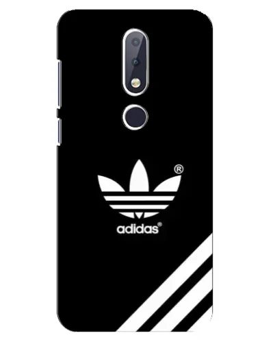 Чехол для Nokia 6.1 Plus с картинкой «Adidas с диагональными полосами»