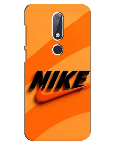 Чехол для Nokia 6.1 Plus с картинкой «Оранжевый драйв Nike»