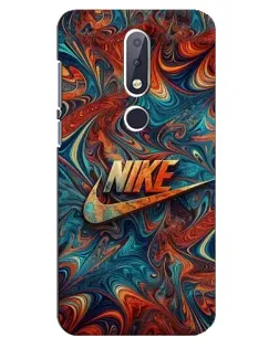 Чехол для Nokia 6.1 Plus с картинкой «Nike в абстракции»