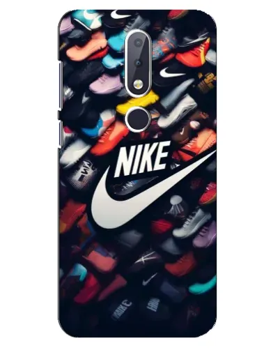 Чехол для Nokia 6.1 Plus с картинкой «Коллекция кроссовок Nike»