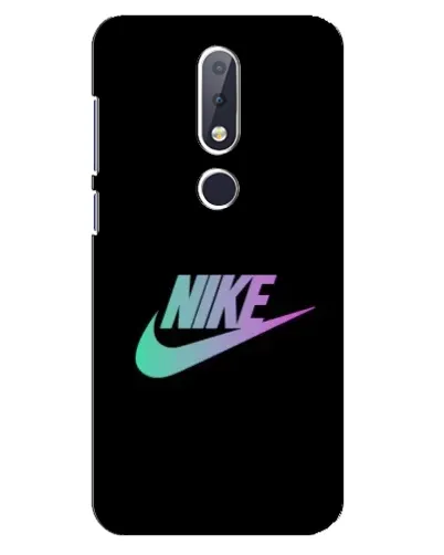 Чехол для Nokia 6.1 Plus с картинкой «Nike — городская ночь»