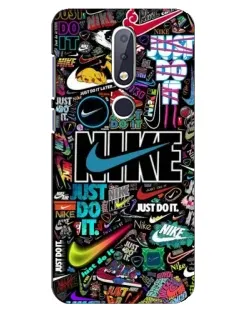 Чехол для Nokia 6.1 Plus с картинкой «Яркий коллаж Nike» Чехол для Nokia 6.1 Plus с картинкой «Яркий коллаж Nike»