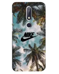 Чехол для Nokia 6.1 Plus с картинкой «Тропический принт Nike» Чехол для Nokia 6.1 Plus с картинкой «Тропический принт Nike»