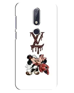 Чехол для Nokia 6.1 Plus с картинкой «LV и Микки Маус»