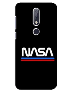 Чохол для Nokia 6.1 Plus з картинкою «NASA — класика Red Blue» Чохол для Nokia 6.1 Plus з картинкою «NASA — класика Red Blue»