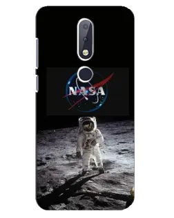 Чохол для Nokia 6.1 Plus з картинкою «Астронавт на Місяці»