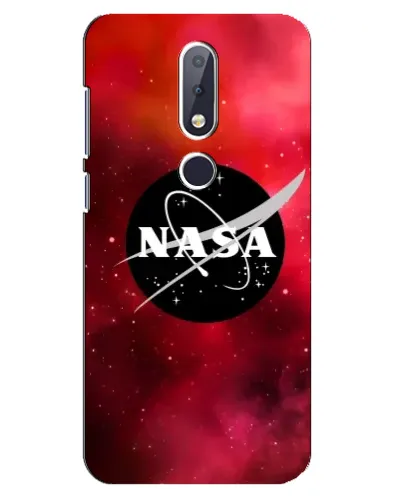 Чехол для Nokia 6.1 Plus с картинкой «NASA — красная туманность»