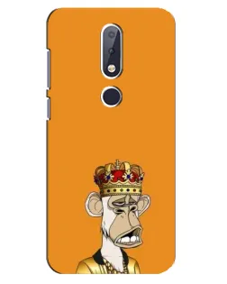 Чохол для Nokia 6.1 Plus з картинкою «Золота мавпа Bored Ape»