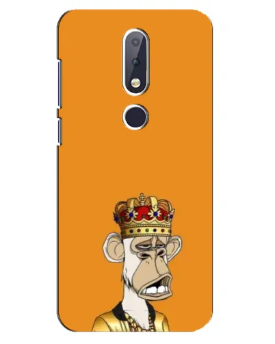 Чохол для Nokia 6.1 Plus з картинкою «Золота мавпа Bored Ape» Чохол для Nokia 6.1 Plus з картинкою «Золота мавпа Bored Ape»