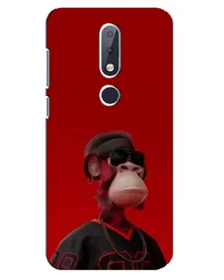 Чохол для Nokia 6.1 Plus з картинкою «Bored Ape в червоному» Чохол для Nokia 6.1 Plus з картинкою «Bored Ape в червоному»