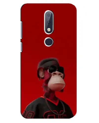Чохол для Nokia 6.1 Plus з картинкою «Bored Ape в червоному» Чохол для Nokia 6.1 Plus з картинкою «Bored Ape в червоному»