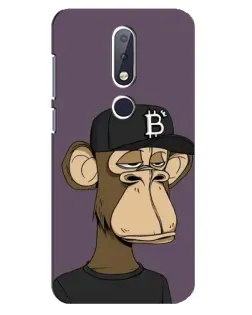 Чохол для Nokia 6.1 Plus з картинкою «Bored Ape в кепці»