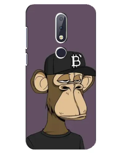 Чохол для Nokia 6.1 Plus з картинкою «Bored Ape в кепці» Чохол для Nokia 6.1 Plus з картинкою «Bored Ape в кепці»