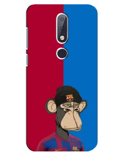 Чохол для Nokia 6.1 Plus з картинкою «Bored Ape — фанат Барси» Чохол для Nokia 6.1 Plus з картинкою «Bored Ape — фанат Барси»