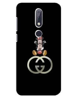 Чохол для Nokia 6.1 Plus з картинкою «Мінні Маус на лого»