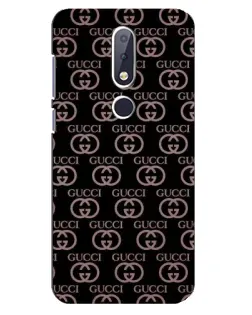 Чохол для Nokia 6.1 Plus з картинкою «Класична монограма Gucci»