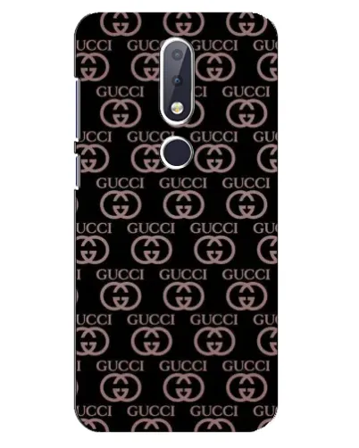Чохол для Nokia 6.1 Plus з картинкою «Класична монограма Gucci»