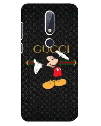 Чохол для Nokia 6.1 Plus з картинкою «Міккі Маус Gucci»