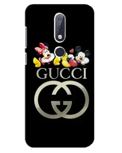 Чохол для Nokia 6.1 Plus з картинкою «Gucci — герої Disney»