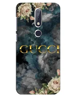 Чохол для Nokia 6.1 Plus з картинкою «Абстрактні квіти Gucci»