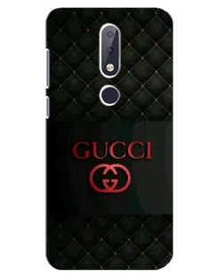 Чохол для Nokia 6.1 Plus з картинкою «Gucci — стьобаний чорний»
