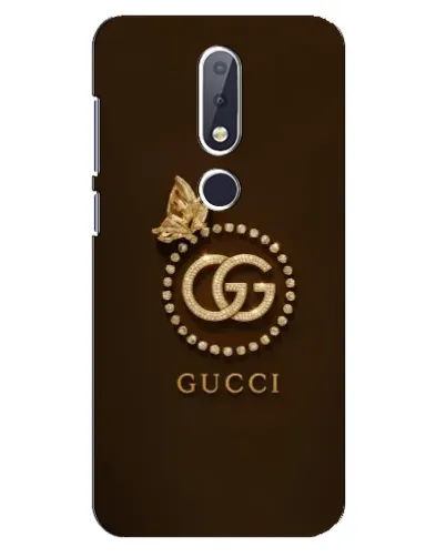 Чохол для Nokia 6.1 Plus з картинкою «Gucci — золотий метелик»
