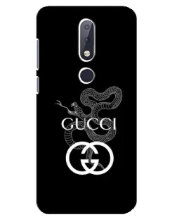 Чохол для Nokia 6.1 Plus з картинкою «Gucci — срібна змія»