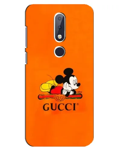 Чехол для Nokia 6.1 Plus с картинкой «Микки Маус Gucci — оранж» Чехол для Nokia 6.1 Plus с картинкой «Микки Маус Gucci — оранж»
