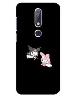 Чехол для Nokia 6.1 Plus с картинкой «My Melody и Kuromi»