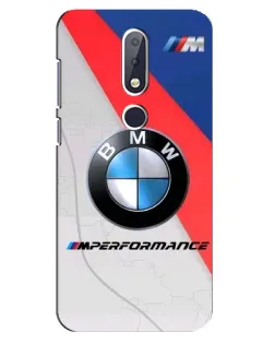 Чехол для Nokia 6.1 Plus с картинкой «BMW Performance стиль»