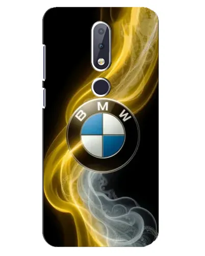 Чехол для Nokia 6.1 Plus с картинкой «Золотистый дым BMW»