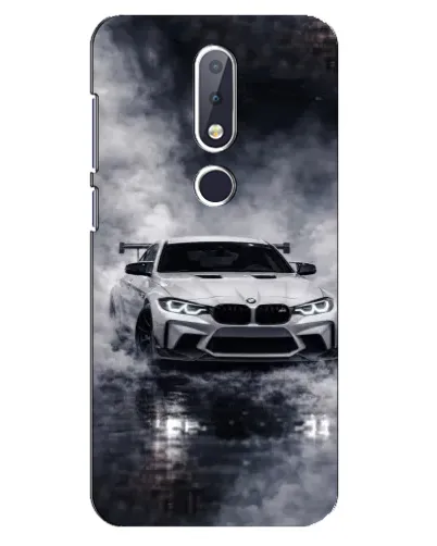 Чехол для Nokia 6.1 Plus с картинкой «BMW сквозь туман»