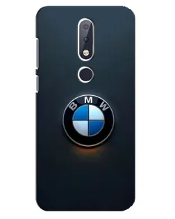 Чехол для Nokia 6.1 Plus с картинкой «Логотип BMW — минимализм»