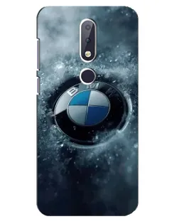 Чехол для Nokia 6.1 Plus с картинкой «Логотип BMW — лед»