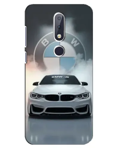 Чехол для Nokia 6.1 Plus с картинкой «BMW в белом дыму» Чехол для Nokia 6.1 Plus с картинкой «BMW в белом дыму»