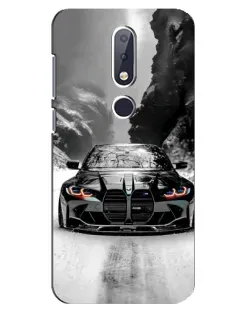 Чехол для Nokia 6.1 Plus с картинкой «BMW — акварельный дрифт»