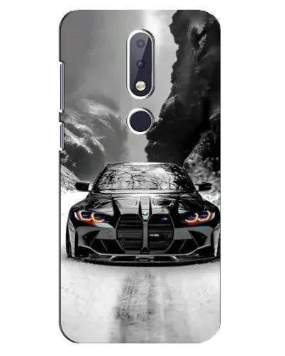 Чехол для Nokia 6.1 Plus с картинкой «BMW — акварельный дрифт» Чехол для Nokia 6.1 Plus с картинкой «BMW — акварельный дрифт»
