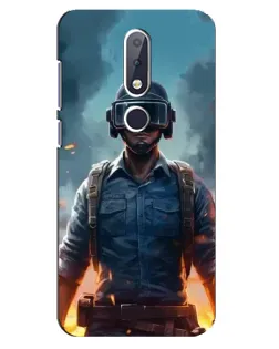 Чехол для Nokia 6.1 Plus с картинкой «PUBG — реалистичный герой» Чехол для Nokia 6.1 Plus с картинкой «PUBG — реалистичный герой»