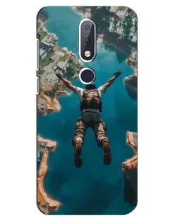 Чехол для Nokia 6.1 Plus с картинкой «PUBG — свободное падение» Чехол для Nokia 6.1 Plus с картинкой «PUBG — свободное падение»